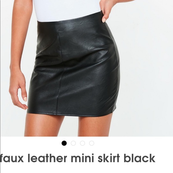 Missguided Dresses & Skirts - Faux leather mini skirt